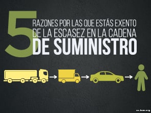5 Razones por las que estás Exento de la Escasez en la Cadena de Suministro.